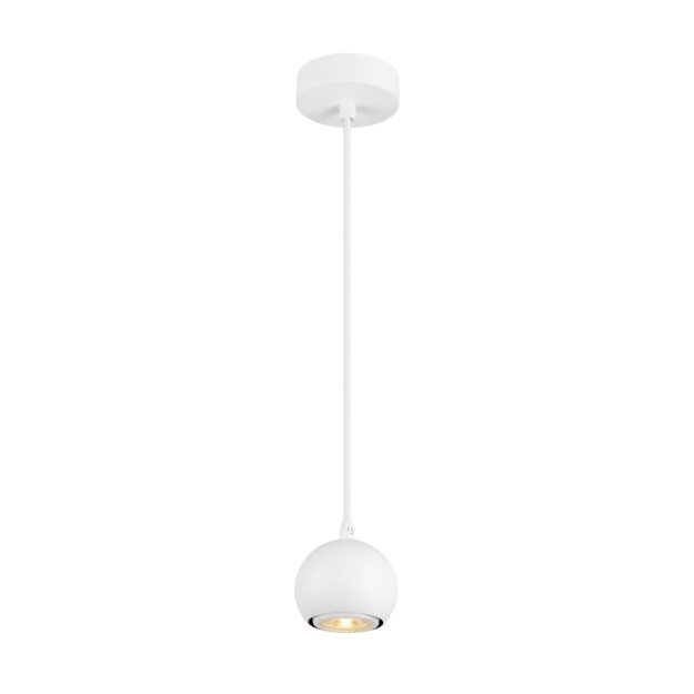 SLV 1008173 LIGHT EYE® 90 Pendelleuchte GU10 Pendellänge 150 cm 1x max. 6 W matt weiß