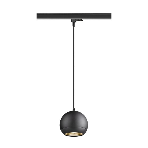 SLV 1008176 LIGHT EYE® 150 3~ Pendelleuchte GU10 Pendellänge 150 cm 1x max. 13 W matt schwarz