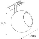 SLV 1008180 LIGHT EYE® 90 1~ Spot rund GU10 1x max. 6 W matt schwarz
