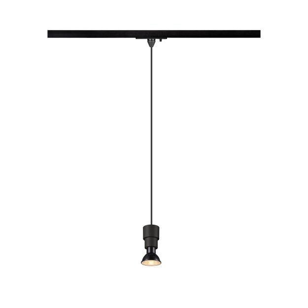 SLV 1008207 PURI 2.0 Basic 1~ Pendelleuchte GU10 Pendellänge 200 cm 1x max. 6 W schwarz