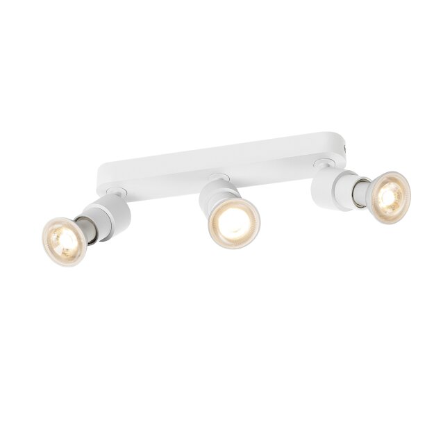SLV 1008234 PURI 2.0 Basic Wand- und Deckenaufbauleuchte long rund 3 x max. 6 W GU10 weiß