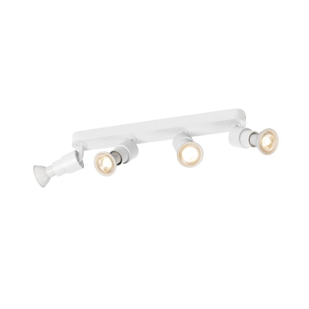 SLV 1008238 PURI 2.0 Basic Wand- und Deckenaufbauleuchte long 4 x max. 6 W GU10 weiß