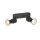 SLV 1008241 PURI 2.0 Basic Wand- und Deckenaufbauleuchte 2 x max. 6 W GU10 schwarz