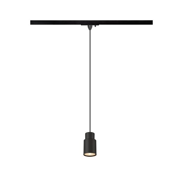 SLV 1008254 PURI 2.0 Tube 1~ Pendelleuchte GU10 Pendellänge 200 cm 1x max. 6 W schwarz