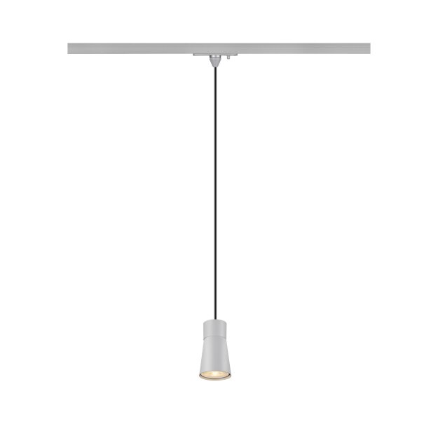 SLV 1008261 PURI 2.0 Cone 1~ Pendelleuchte GU10 Pendellänge 200 cm 1x max. 6 W grau