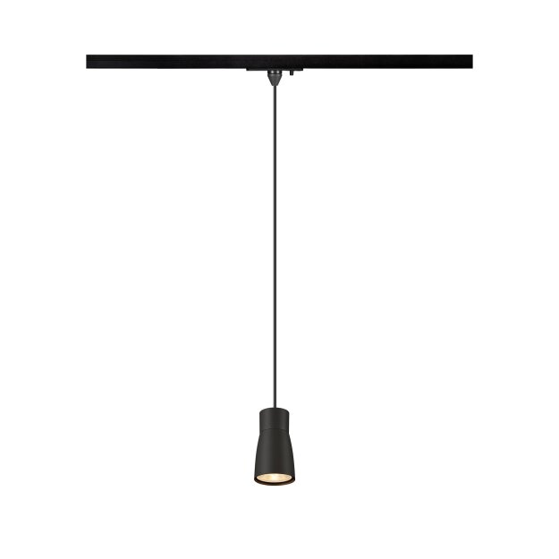 SLV 1008262 PURI 2.0 Dome 1~ Pendelleuchte GU10 Pendellänge 200 cm 1x max. 6 W schwarz