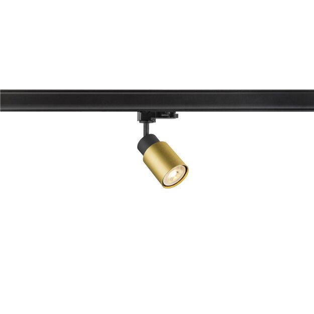 SLV 1008267 PURI 2.0 Tube 3~ Spot GU10 1x max. 6 W schwarz / gold