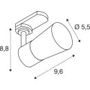 SLV 1008271 PURI 2.0 Cone 3~ Spot GU10 1x max. 6 W weiß
