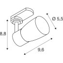 SLV 1008274 PURI 2.0 Dome 3~ Spot GU10 1x max. 6 W weiß