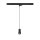 SLV 1008278 PURI 2.0 Cone 3~ Pendelleuchte GU10 Pendellänge 200 cm 1x max. 6 W schwarz