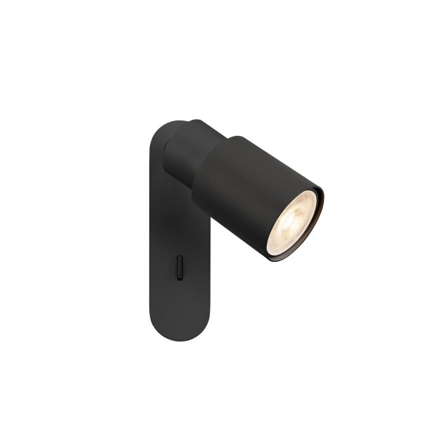 SLV 1008296 PURI 2.0 Tube Wand- und Deckenaufbauleuchte Schalter rechteckig 1x max. 6 W GU10 schwarz