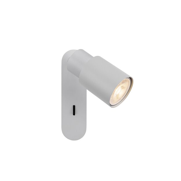 SLV 1008299 PURI 2.0 Tube Wand- und Deckenaufbauleuchte Schalter rechteckig 1x max. 6 W GU10 grau