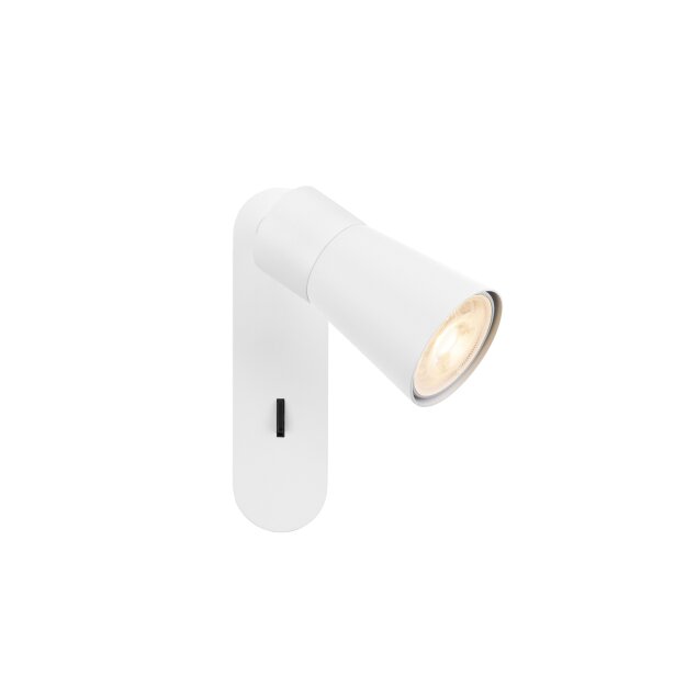 SLV 1008302 PURI 2.0 Cone Wand- und Deckenaufbauleuchte Schalter rechteckig 1x max. 6 W GU10 weiß