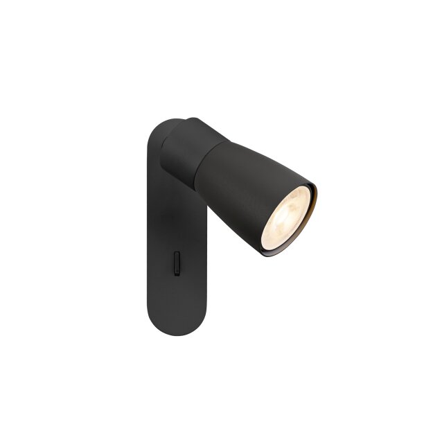 SLV 1008304 PURI 2.0 Dome Wand- und Deckenaufbauleuchte Schalter rechteckig 1x max. 6 W GU10 schwarz