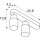 SLV 1008308 PURI 2.0 Tube Wand- und Deckenaufbauleuchte asymmetrisch 2 x max. 6 W GU10 schwarz