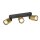 SLV 1008321 PURI 2.0 Tube Wand- und Deckenaufbauleuchte long 3 x max. 6 W GU10 schwarz / gold