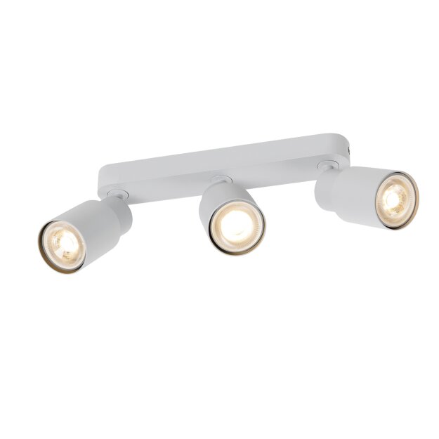 SLV 1008323 PURI 2.0 Tube Wand- und Deckenaufbauleuchte long 3 x max. 6 W GU10 grau