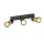 SLV 1008325 PURI 2.0 Cone Wand- und Deckenaufbauleuchte long 3 x max. 6 W GU10 schwarz / gold