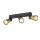 SLV 1008329 PURI 2.0 Dome Wand- und Deckenaufbauleuchte long 3 x max. 6 W GU10 schwarz / gold