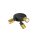 SLV 1008333 PURI 2.0 Tube Wand- und Deckenaufbauleuchte rund 3 x max. 6 W GU10 schwarz / gold
