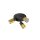 SLV 1008333 PURI 2.0 Tube Wand- und Deckenaufbauleuchte rund 3 x max. 6 W GU10 schwarz / gold