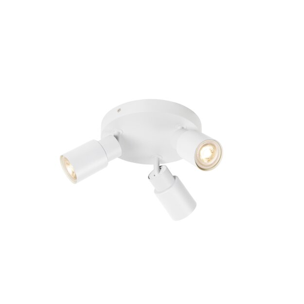 SLV 1008334 PURI 2.0 Tube Wand- und Deckenaufbauleuchte rund 3 x max. 6 W GU10 weiß