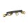 SLV 1008345 PURI 2.0 Tube Wand- und Deckenaufbauleuchte long 4 x max. 6 W GU10 schwarz / gold