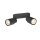 SLV 1008361 PURI 2.0 Tube Wand- und Deckenaufbauleuchte long 2 x max. 6 W GU10 schwarz