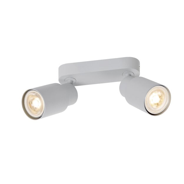 SLV 1008364 PURI 2.0 Tube Wand- und Deckenaufbauleuchte long 2 x max. 6 W GU10 grau