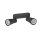 SLV 1008365 PURI 2.0 Cone Wand- und Deckenaufbauleuchte long 2 x max. 6 W GU10 schwarz