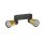 SLV 1008366 PURI 2.0 Cone Wand- und Deckenaufbauleuchte long 2 x max. 6 W GU10 schwarz / gold