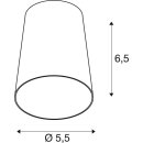 SLV 1008377 PURI 2.0 Cone Leuchtenschirm H: 6.5 cm aluminium