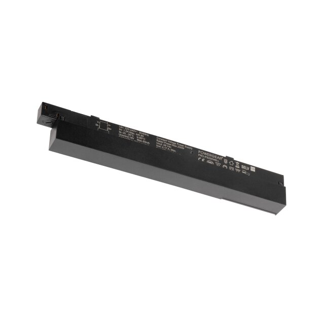 SLV 1008382 48V SYSTEM Intrack LED Treiber 48VDC 200 W DALI Wireless integriert Casambi zu DALI Modul Klemme für 220-240V Anschlusskabel Kabelkammer schwarz
