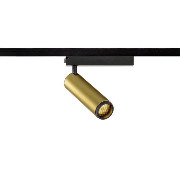 SLV 1008434 GRIP! M 1~ Spot zylindrisch 2000-3000 K 15 W Dim-to-Warm PHASE 42° gold / schwarz