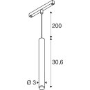 SLV 1008458 GRIP! S 48V Pendelleuchte Pendellänge 200 cm 2700 K 29° DALI gold / schwarz