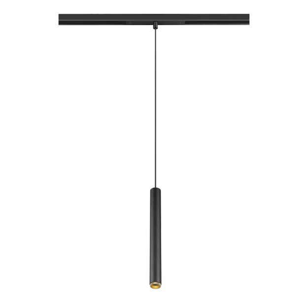 SLV 1008466 GRIP! S 48V Pendelleuchte Pendellänge 200 cm 2000-3000 K 29° DALI Dim-to-Warm schwarz / gold