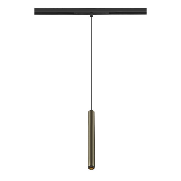 SLV 1008467 GRIP! S 48V Pendelleuchte Pendellänge 200 cm 2000-3000 K 29° DALI Dim-to-Warm bronze / schwarz