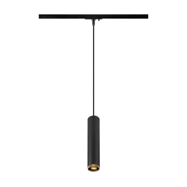 SLV 1008471 GRIP! L 1~ Pendelleuchte GU10 Pendellänge 200 cm 1x max. 6 W schwarz / gold