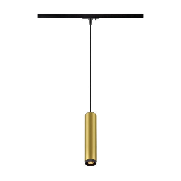 SLV 1008473 GRIP! L 1~ Pendelleuchte GU10 Pendellänge 200 cm 1x max. 6 W gold / schwarz