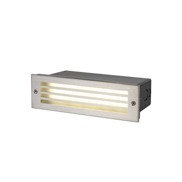 SLV 1008481 BRICK MESH Wandeinbauleuchte rechteckig 3000 K 5 W IP55 schwarz