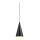 SLV 1008502 MAGICO 20 Pendelleuchte E27 Pendellänge 180 cm 1x max. 10 W matt schwarz / gold