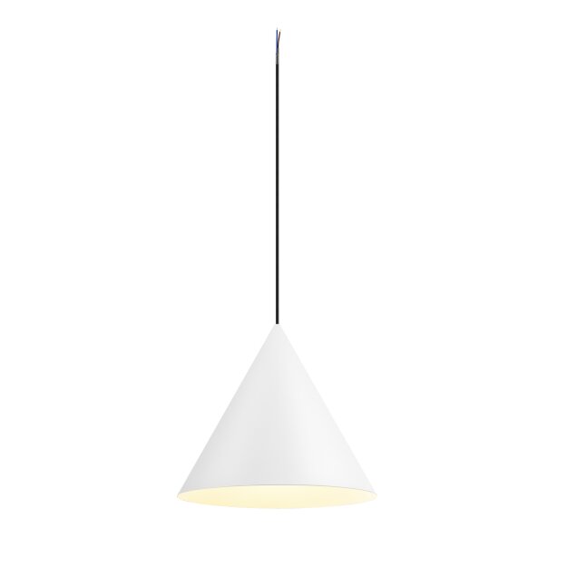 SLV 1008504 MAGICO 38 Pendelleuchte E27 Pendellänge 180 cm 1x max. 10 W matt weiß