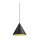 SLV 1008505 MAGICO 38 Pendelleuchte E27 Pendellänge 180 cm 1x max. 10 W matt schwarz / gold