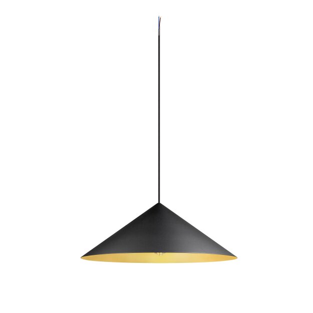SLV 1008508 MAGICO 55 Pendelleuchte E27 Pendellänge 180 cm 1x max. 10 W matt schwarz / gold