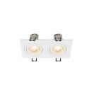 SLV 1008509 NEW TRIA® 155 Deckeneinbauleuchte quadratisch 2 x GU10 zweiflammig weiß