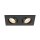 SLV 1008510 NEW TRIA® 155 Deckeneinbauleuchte quadratisch 2 x GU10 zweiflammig schwarz