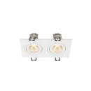 SLV 1008511 NEW TRIA® 155 Deckeneinbauleuchte quadratisch 2700 K zweiflammig PHASE 38° weiß