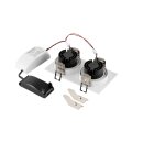 SLV 1008511 NEW TRIA® 155 Deckeneinbauleuchte quadratisch 2700 K zweiflammig PHASE 38° weiß