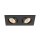 SLV 1008512 NEW TRIA® 155 Deckeneinbauleuchte quadratisch 2700 K zweiflammig PHASE 38° schwarz