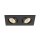 SLV 1008514 NEW TRIA® 155 Deckeneinbauleuchte quadratisch 3000 K zweiflammig PHASE 38° schwarz